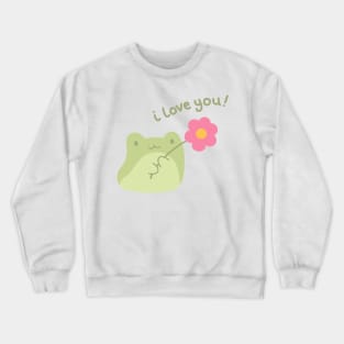 I Love You Frog Crewneck Sweatshirt